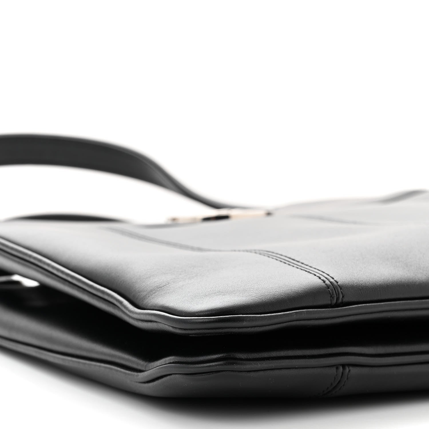 Gucci Calfskin Petite GG Small Tote Bag Black 9 of 10