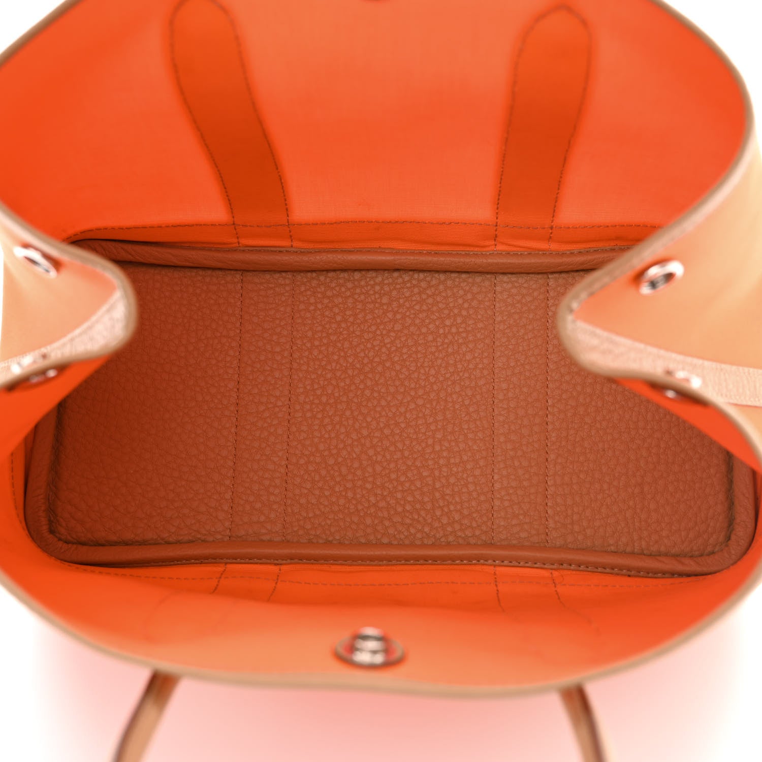 Hermes Toile Militaire Vache Country Garden Party 30 TPM Orange Chai 5 of 15