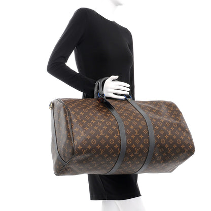 Louis Vuitton Monogram Taiga Outdoor Keepall Bandouliere 55 3 of 8