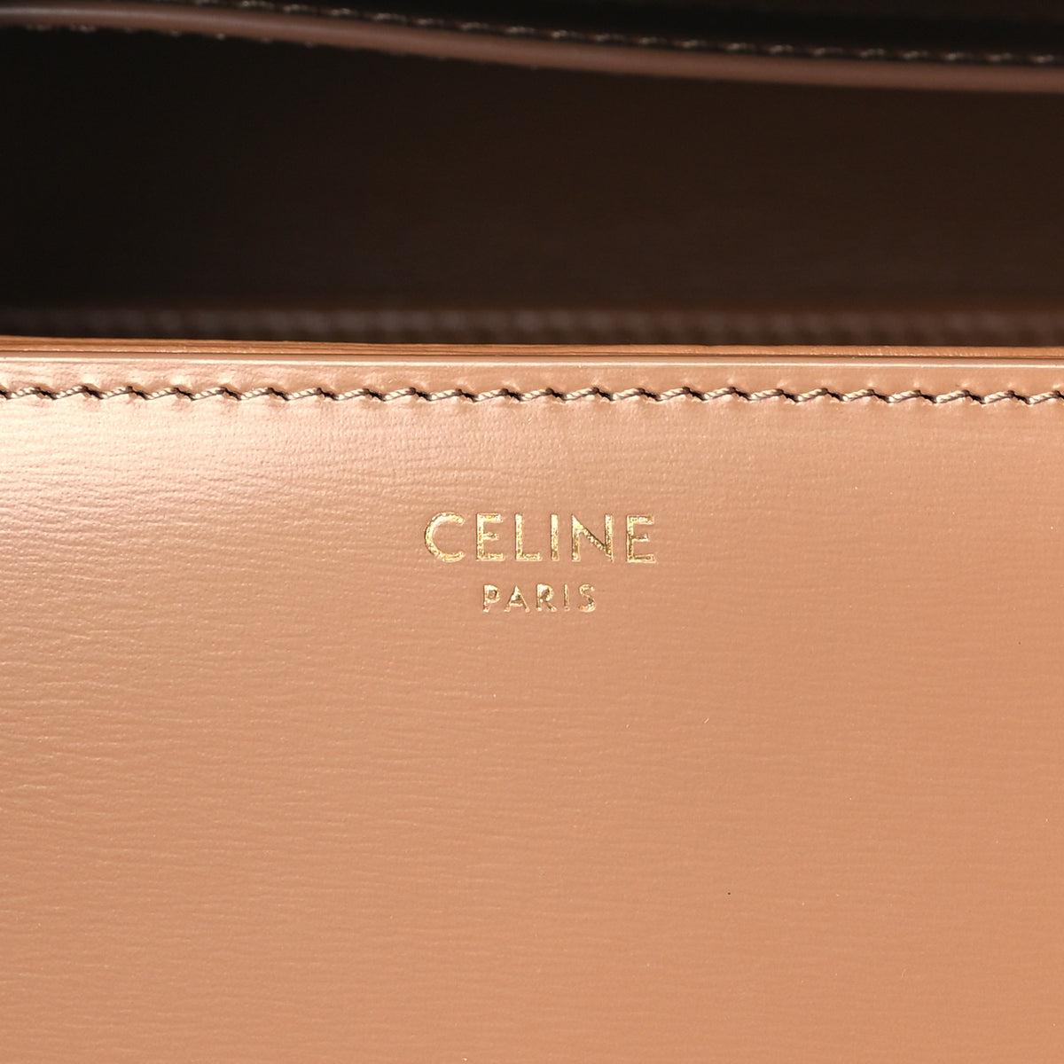 Shiny Calfskin Medium Triomphe  Bronze