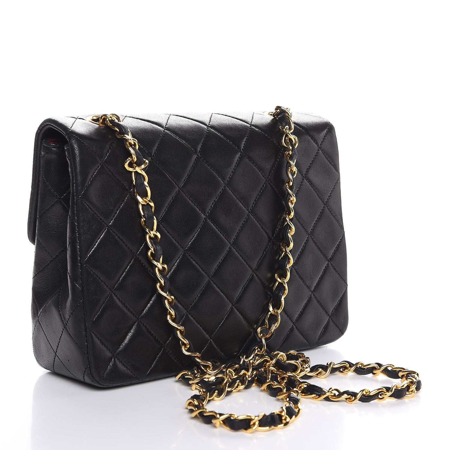 Chanel Lambskin Quilted Mini Square Flap Black 3 of 7