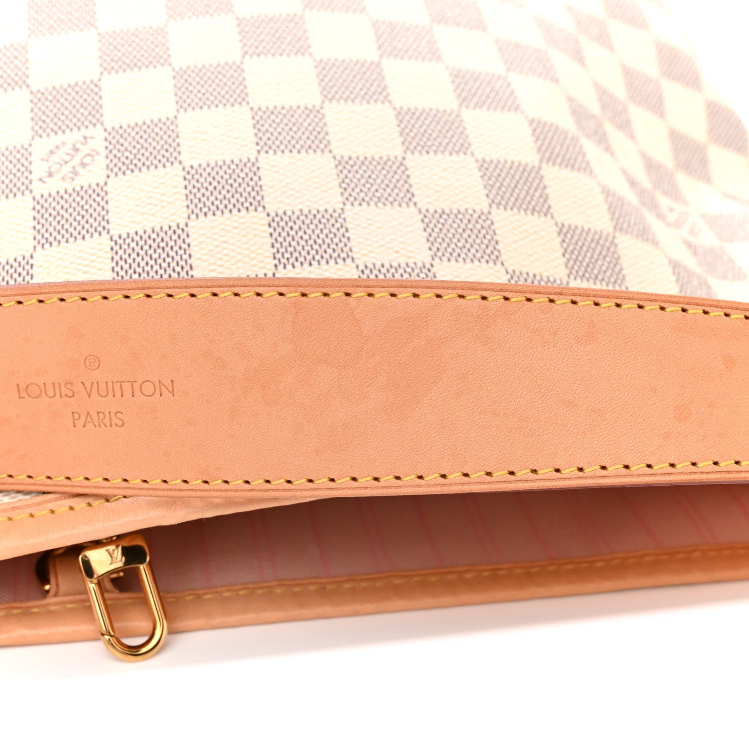 Louis Vuitton Damier Azur Delightful MM Rose Ballerine 10 of 11