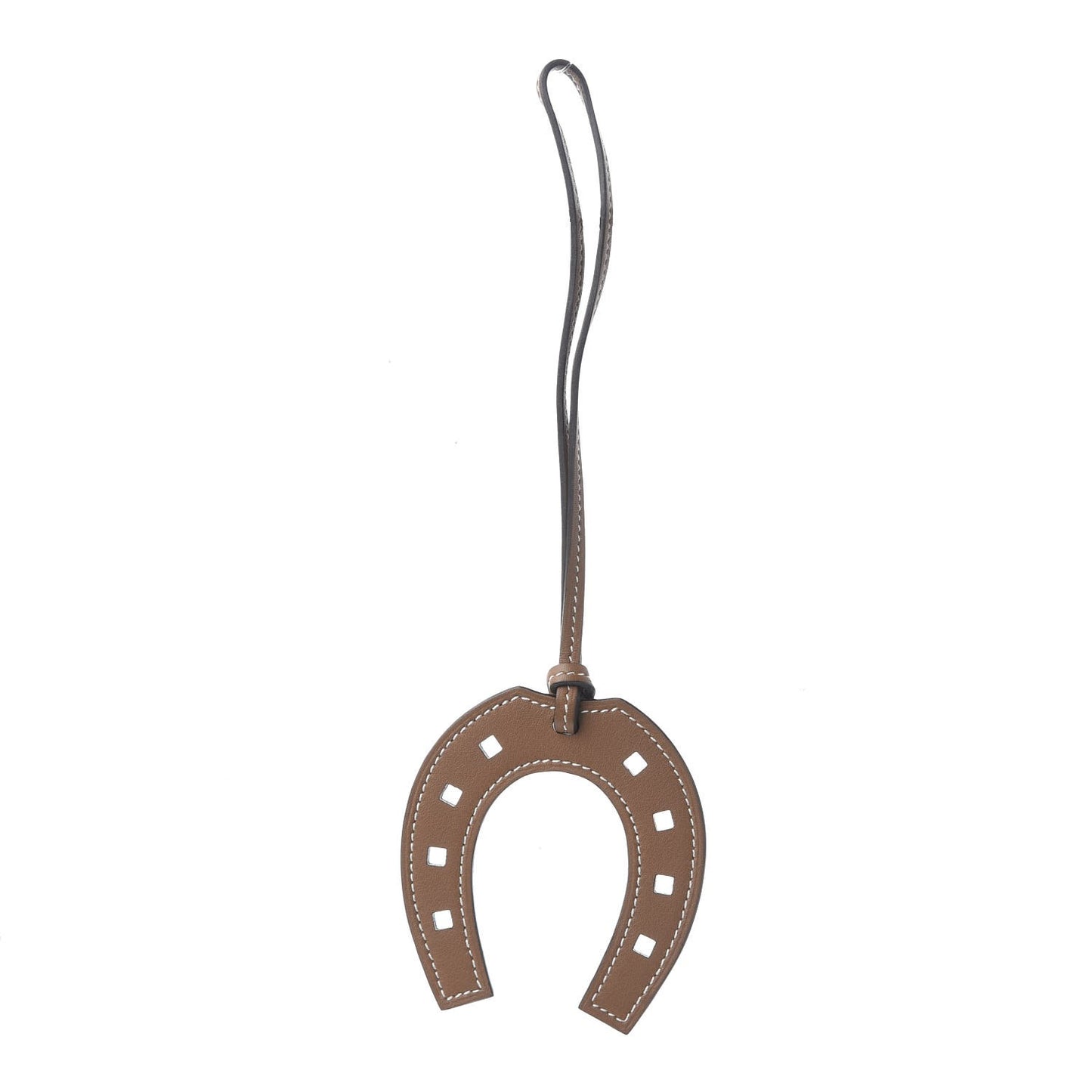 Swift Paddock Horseshoe Bag Charm Etoupe