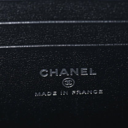 Chanel Lambskin Quilted Small Top Handle Vanity Case With Chain So Black 7 of 10