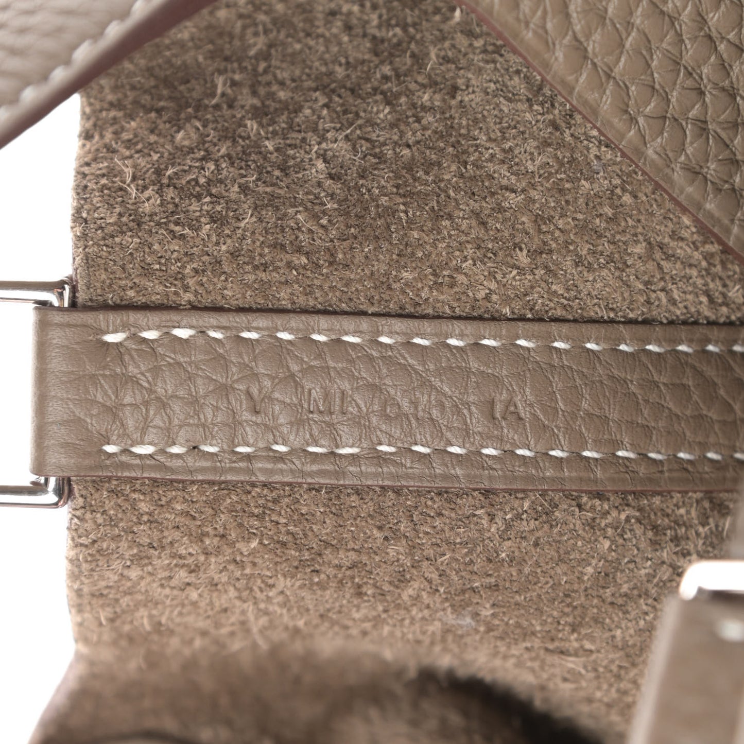 Taurillon Clemence Picotin Lock 18 PM Etoupe