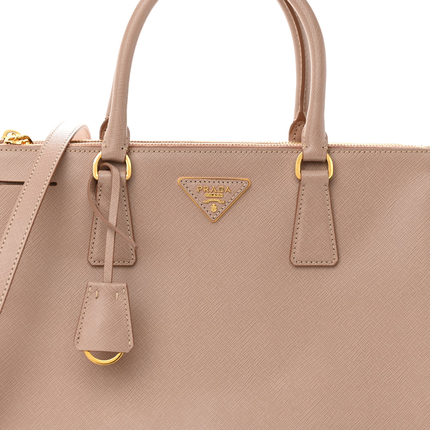Saffiano Medium Galleria Double Zip Tote Cammeo