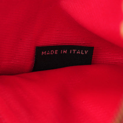 Miu Miu Goatskin Madras Bi-Color Wallet On Chain Rosa Peonia 7 of 8