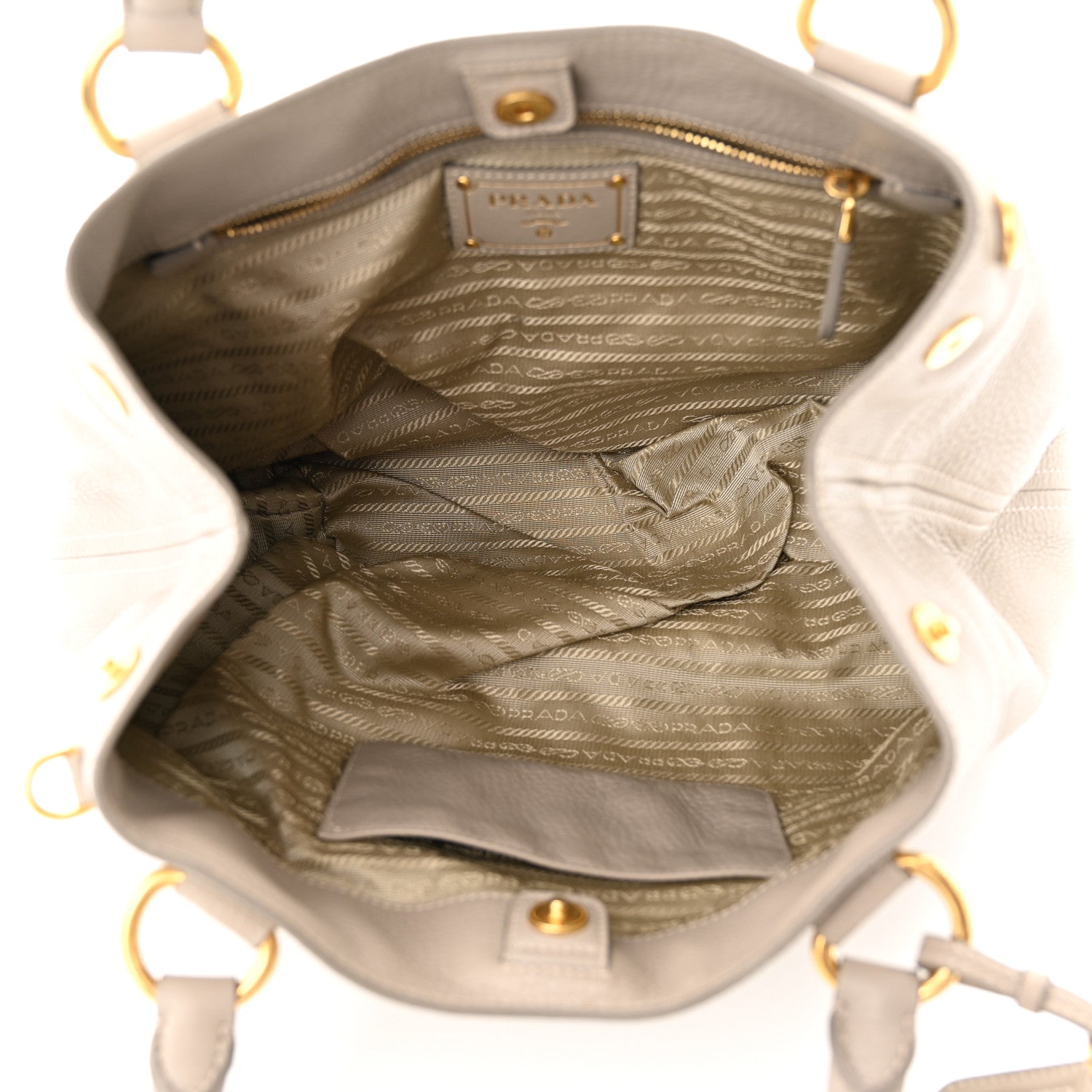 Prada Vitello Daino Tote Pomice 5 of 9