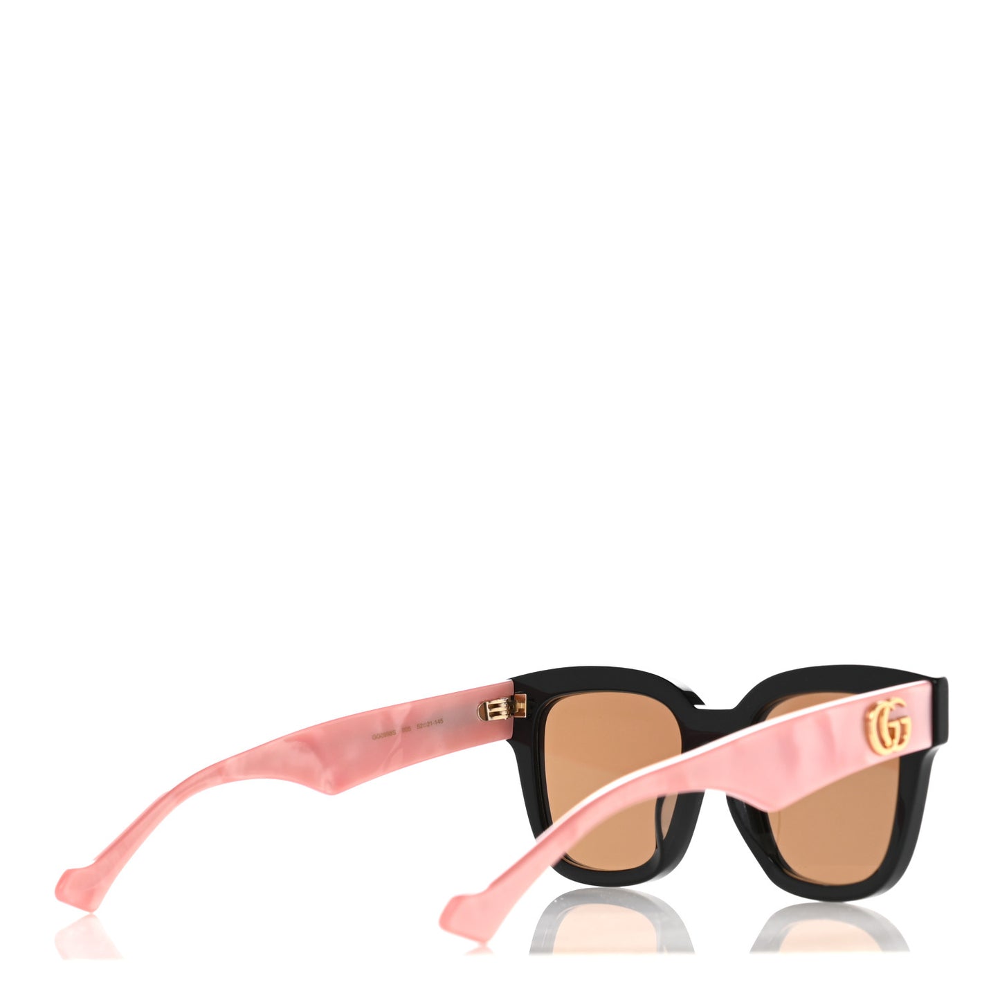 Rectangle 52mm Frame Sunglasses GG0998/S Black Pink