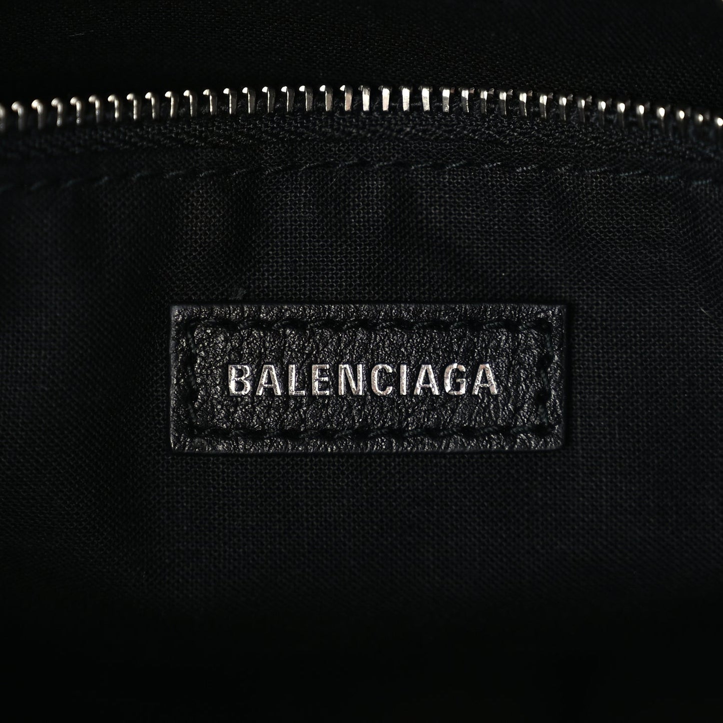 Calfskin Logo XXS Shopping Tote Black