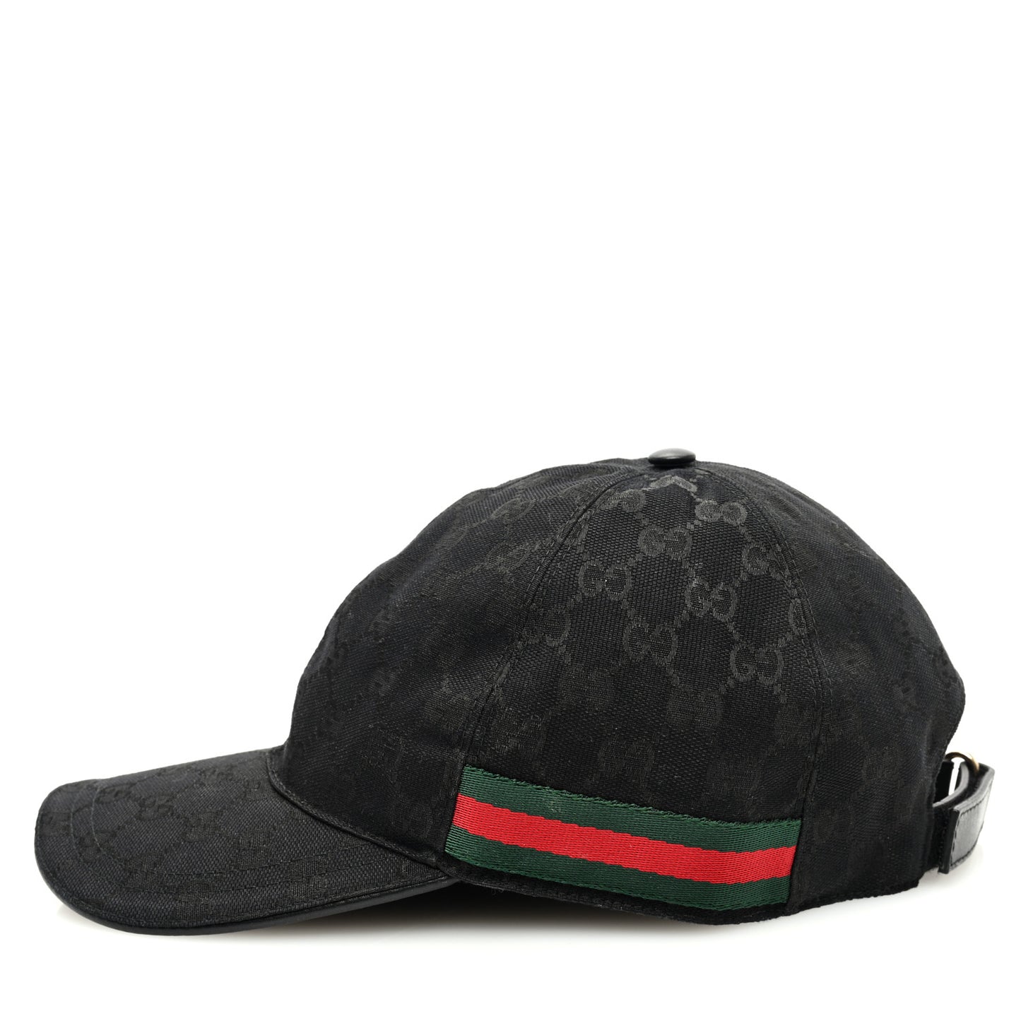 Monogram Web Baseball Hat XXL Black