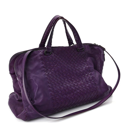Bottega Veneta Calfskin Intrecciato Large Leggero Tote Purple 2 of 8