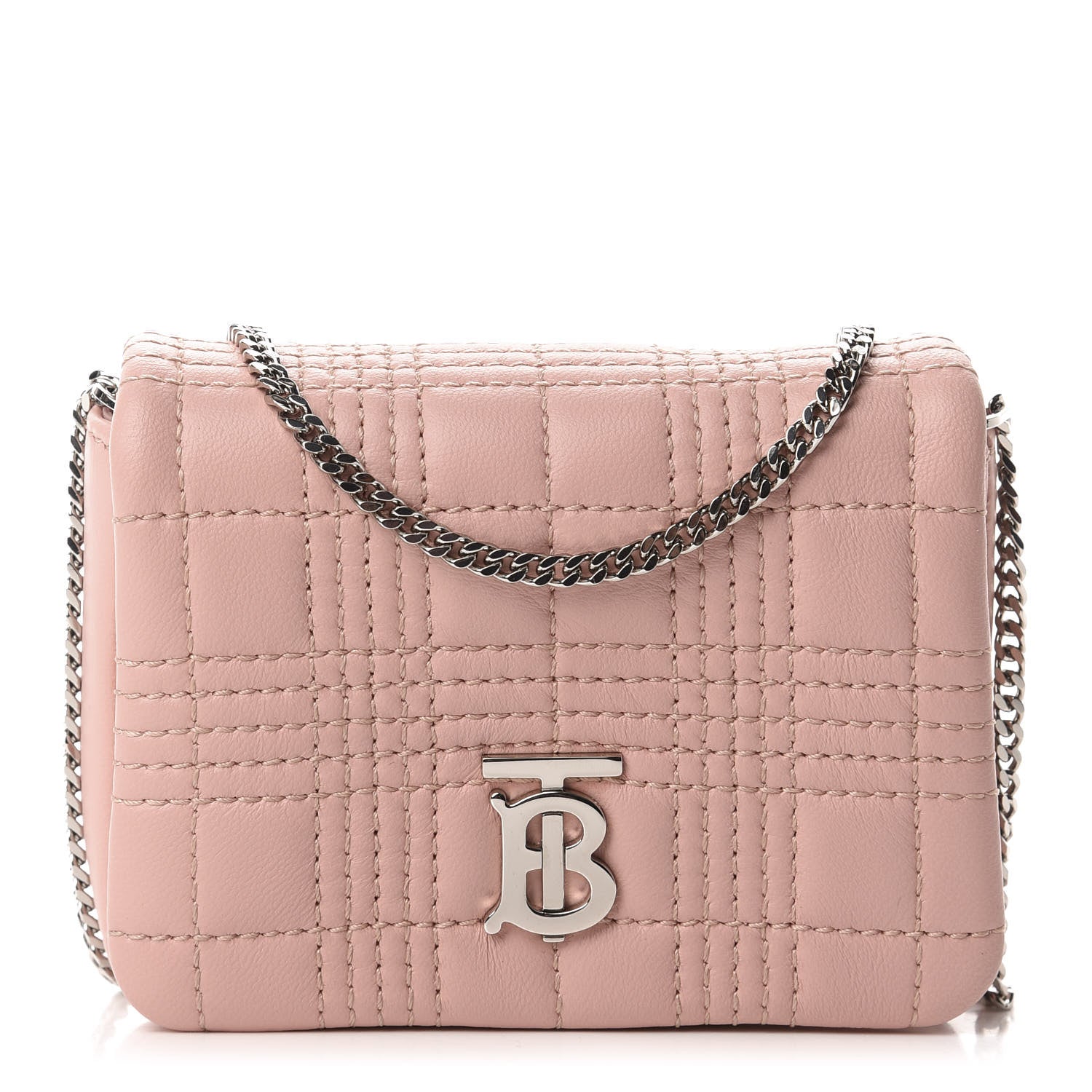 Burberry Lambskin Quilted Micro Lola Bag Blush Pink 1 of 10