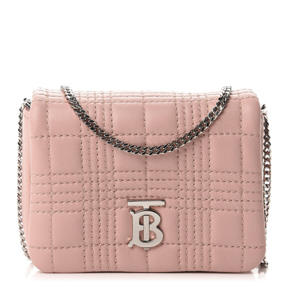 Burberry Lambskin Quilted Micro Lola Bag Blush Pink 1 of 10