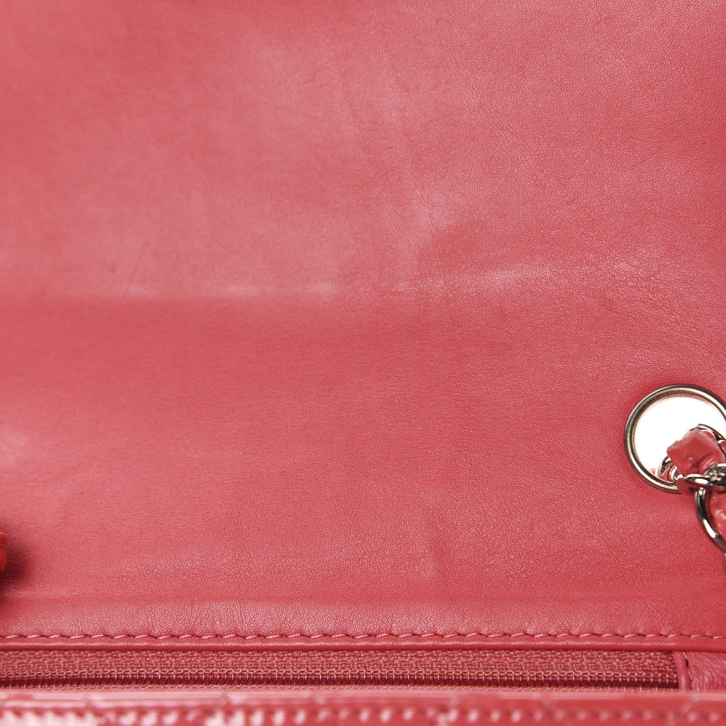 Patent Quilted Mini Square Flap Pink