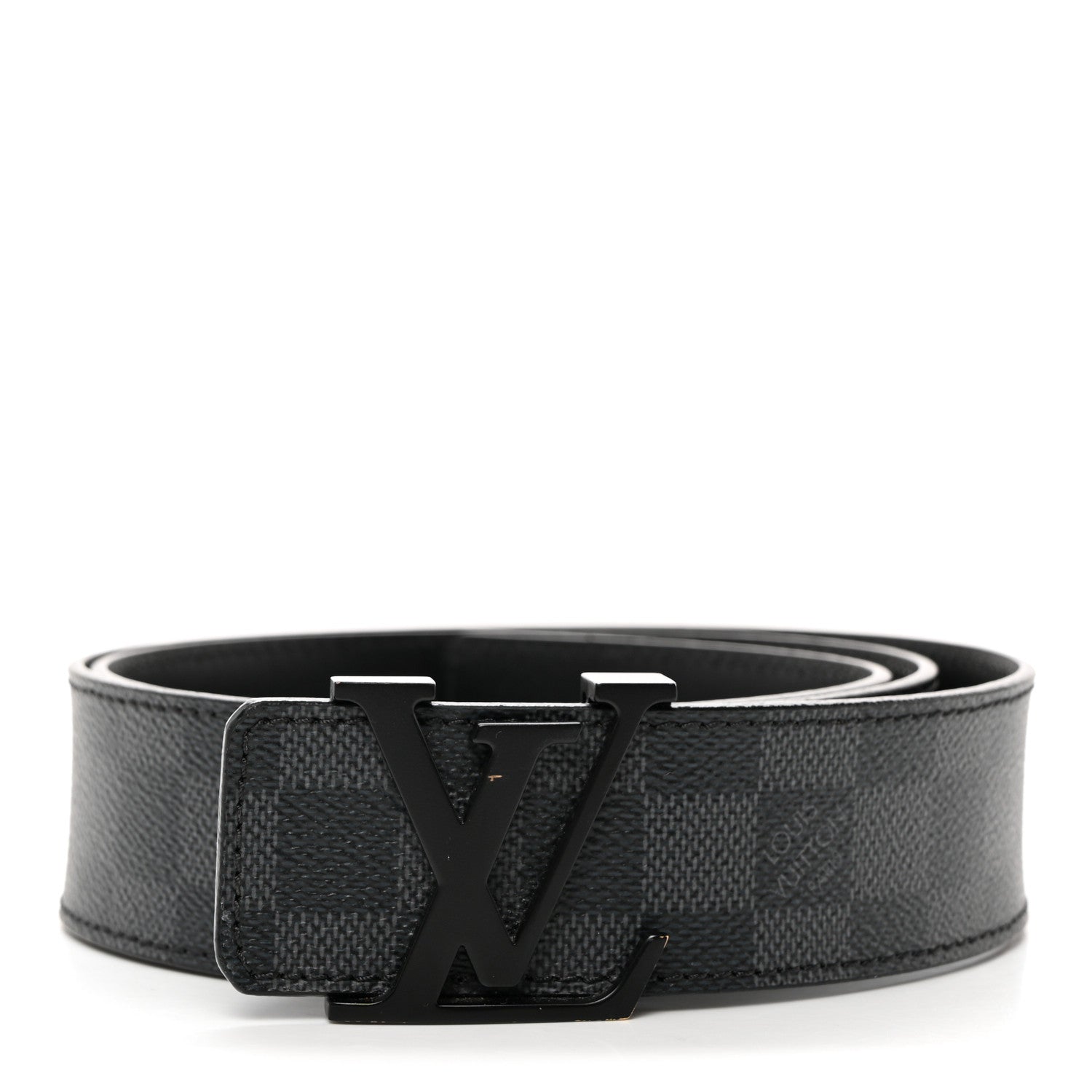 Louis Vuitton Damier Graphite 40mm LV Initiales Belt 95/38 1 of 7