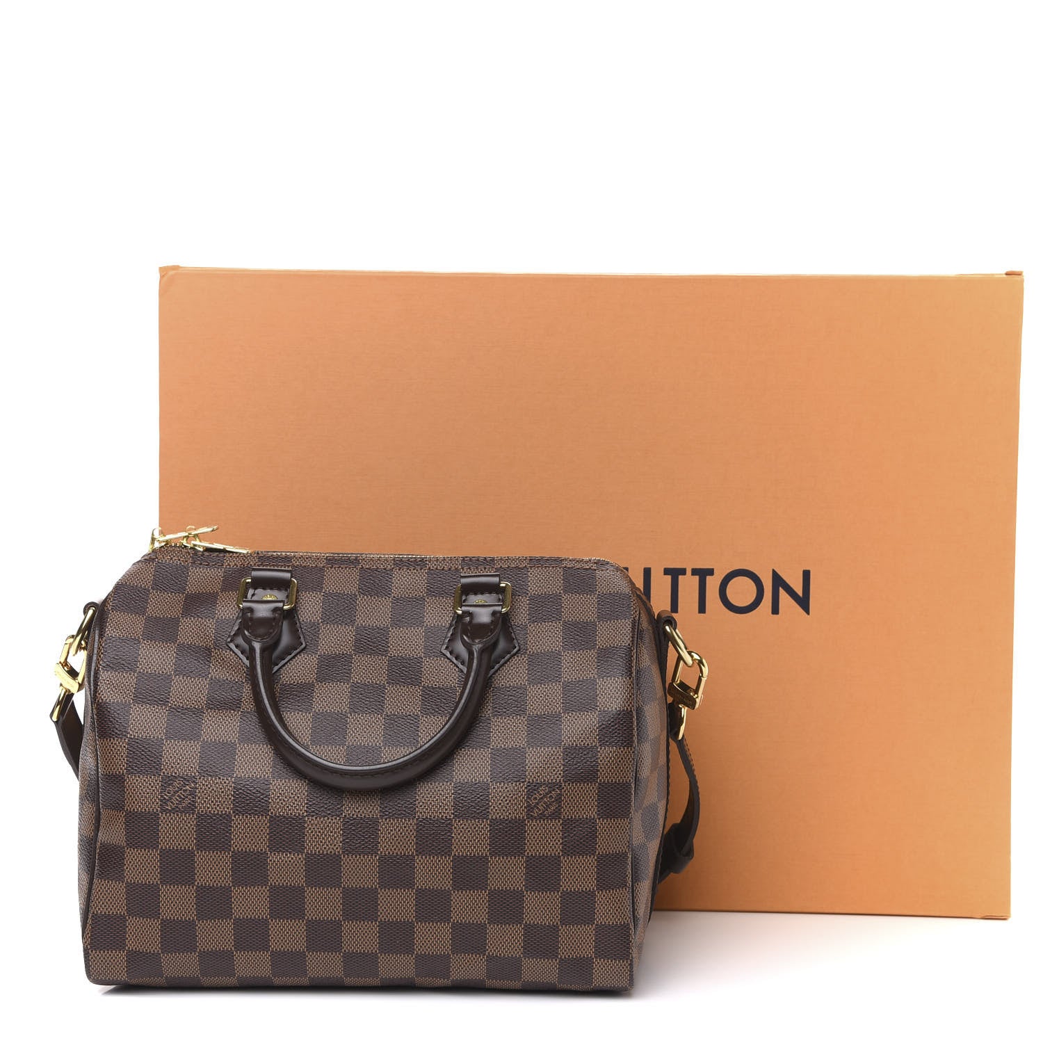 Louis Vuitton Damier Ebene Speedy Bandouliere 25 10 of 10