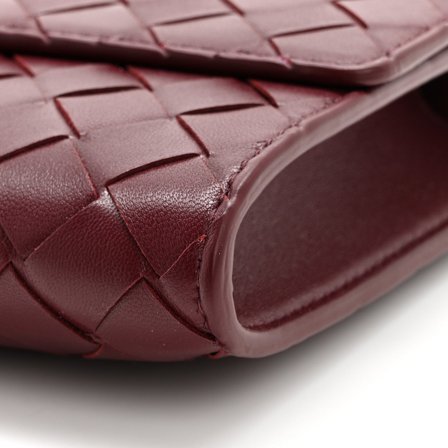 Bottega Veneta Nappa Intrecciato Long Andiamo Top Handle Clutch Barolo 11 of 16