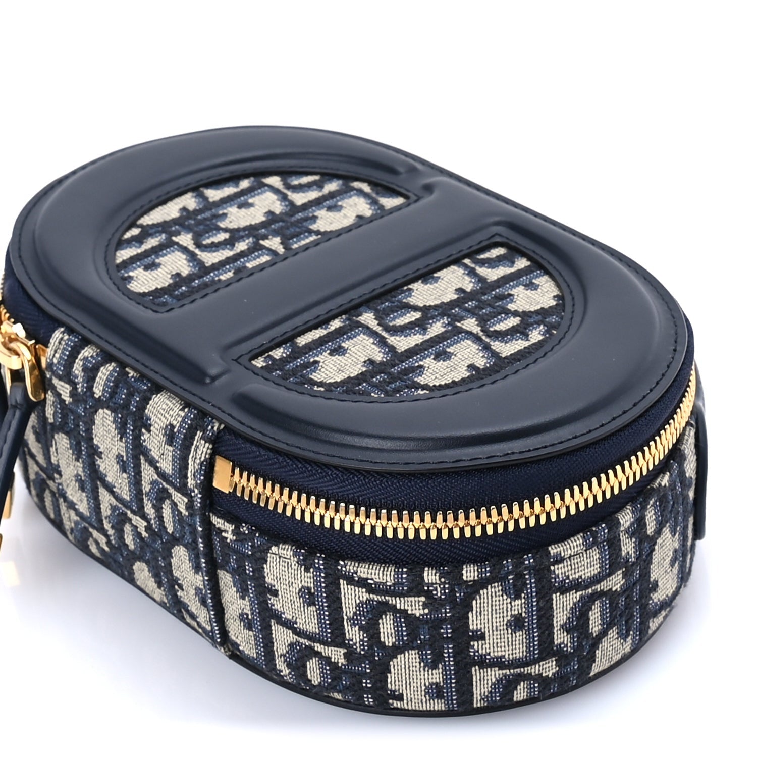 Christian Dior Oblique CD Signature Oval Crossbody Camera Bag Blue Multicolor 7 of 7