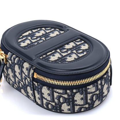 Christian Dior Oblique CD Signature Oval Crossbody Camera Bag Blue Multicolor 7 of 7