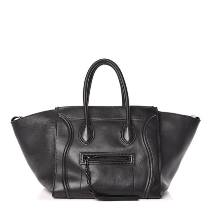 Celine Smooth Calfskin Medium Phantom Luggage Black 1 of 10