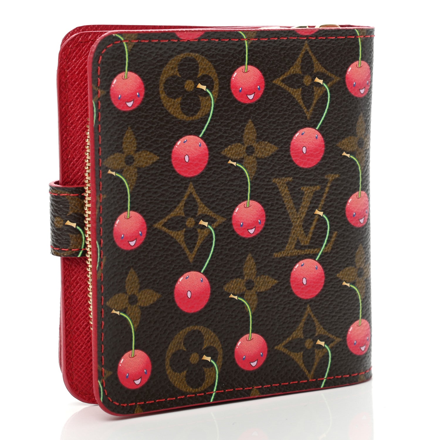 Louis Vuitton Monogram Cerises Compact Zippe Wallet 3 of 7
