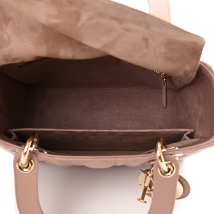 Christian Dior Lambskin Cannage Medium Lady Dior Bois de Rose 5 of 13