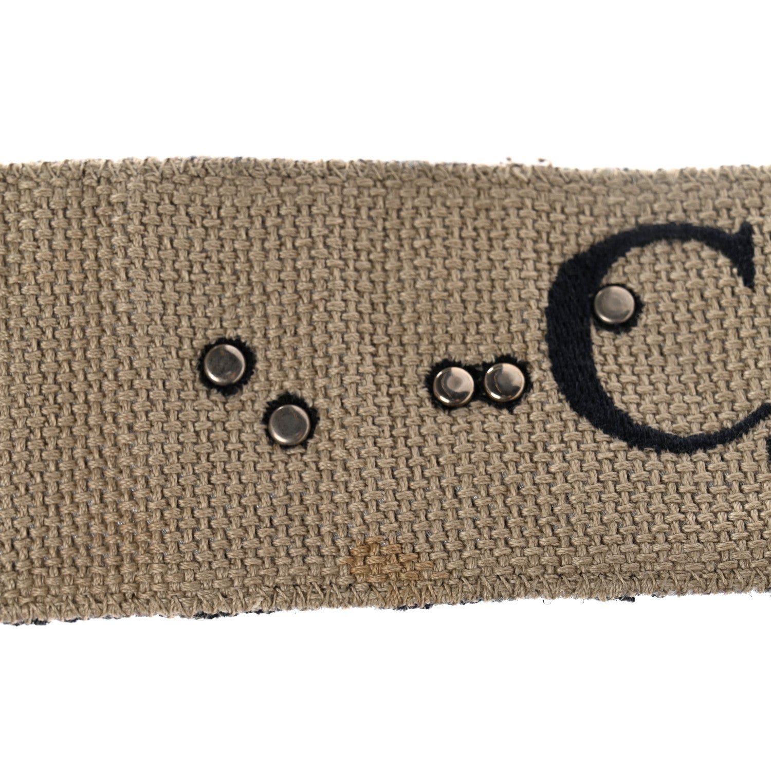 Christian Dior Oblique Studded Shoulder Strap Blue 6 of 6