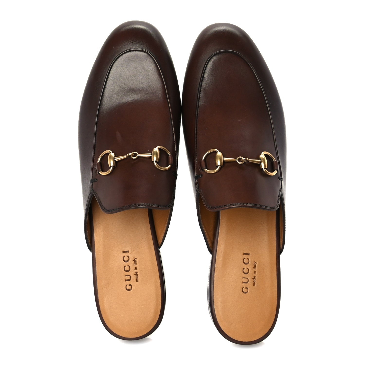Gucci Womens Princetown Slippers 37 Fondente Brown 5 of 8