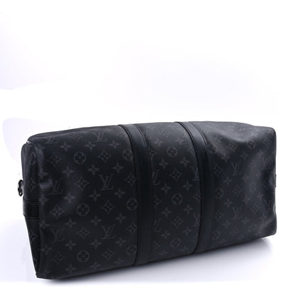 Louis Vuitton Monogram Eclipse Keepall Bandouliere 45  Black 3 of 8
