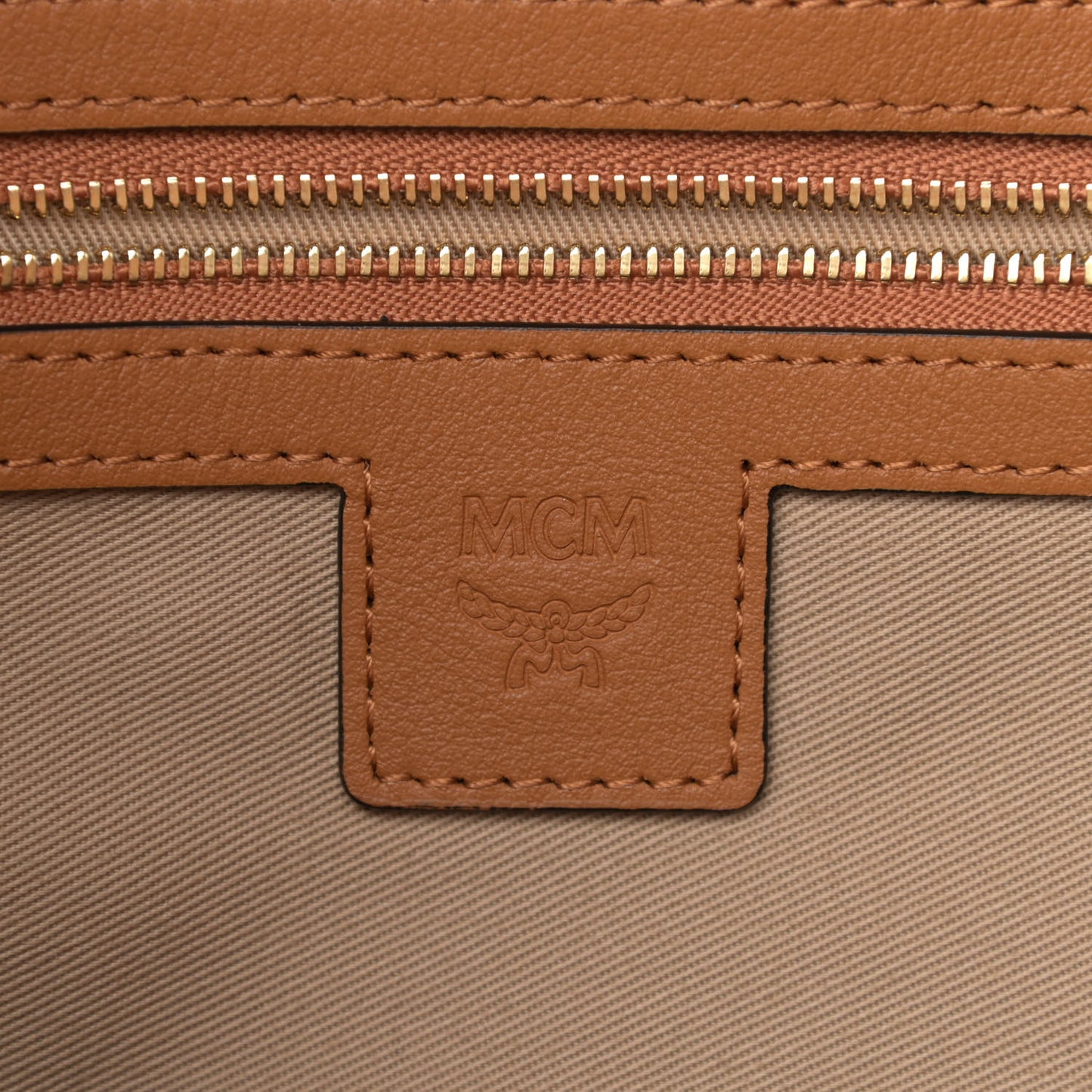 Visetos Medium Boston Bag Cognac