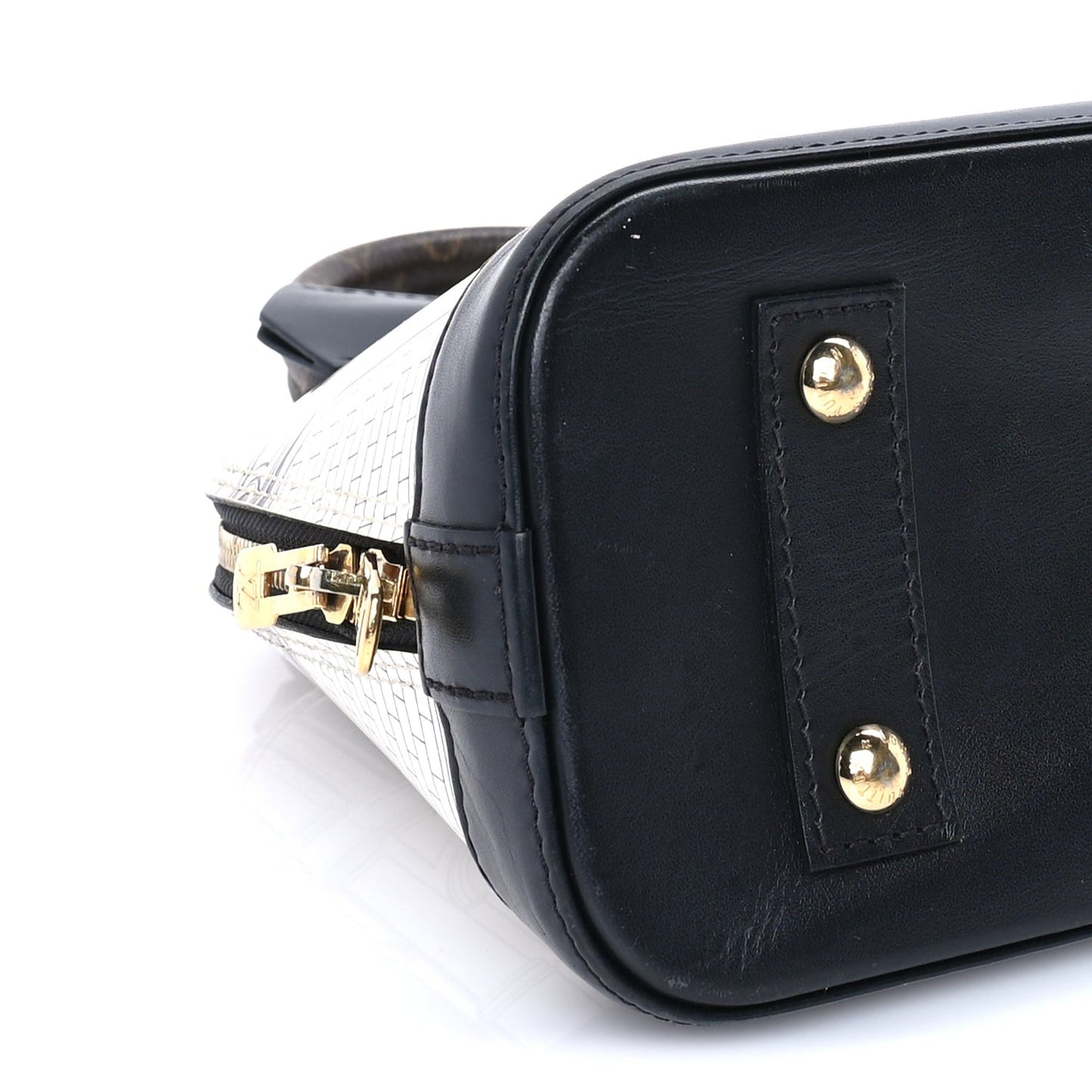 X FORNASETTI Calfskin Architettura Alma BB Black White