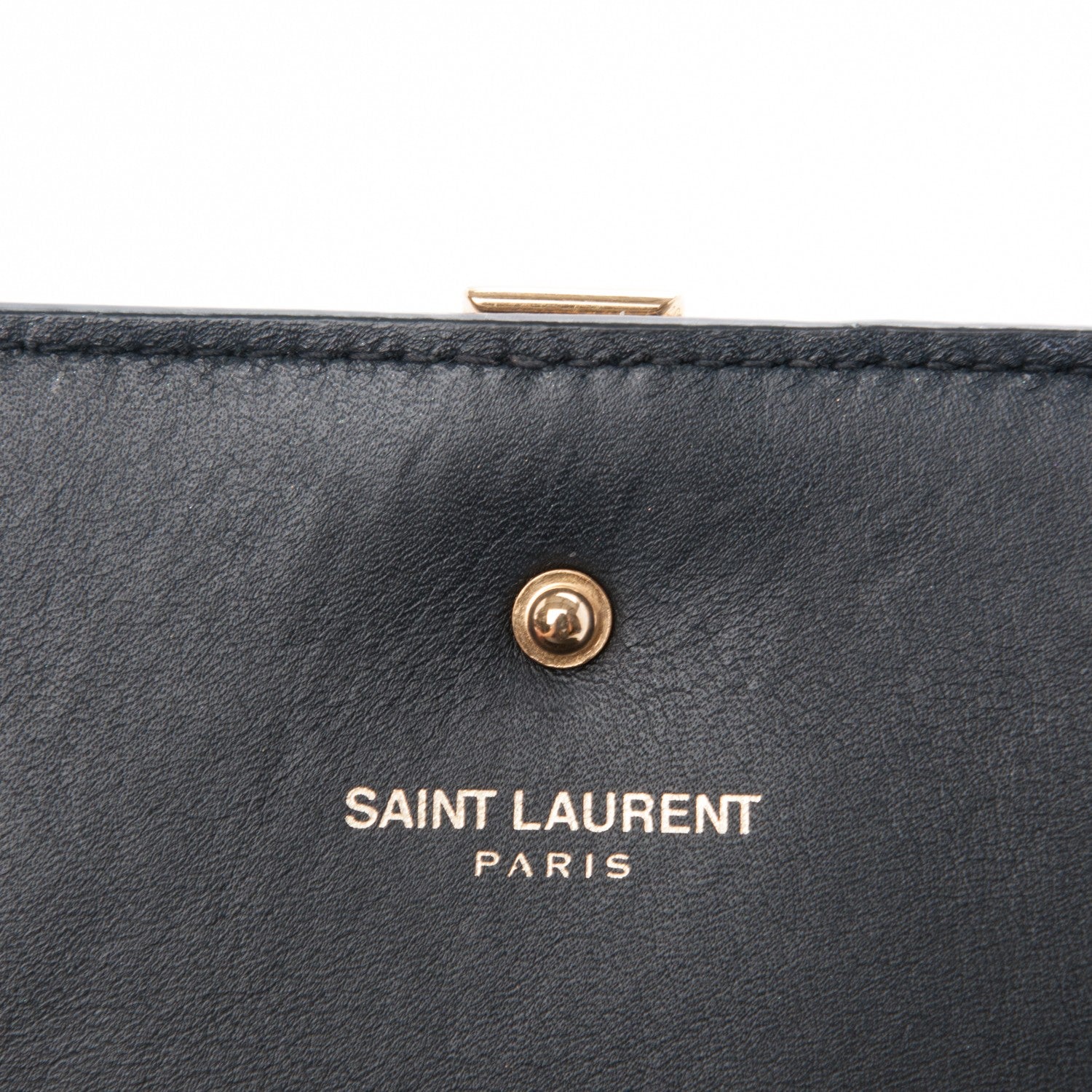 Saint Laurent Calfskin Classic Y Chain Wallet Black 6 of 8