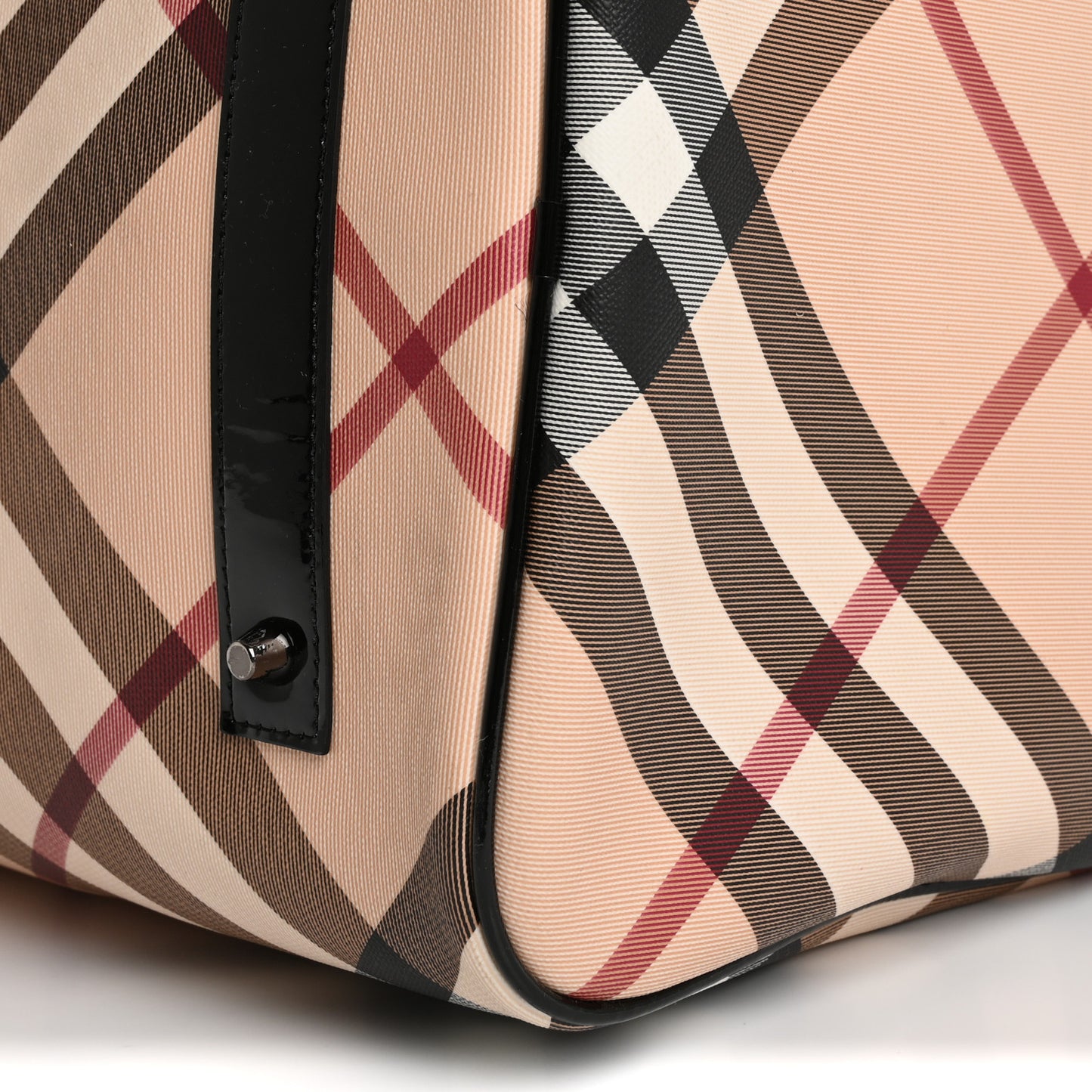 Supernova Check Duffle Bag Black