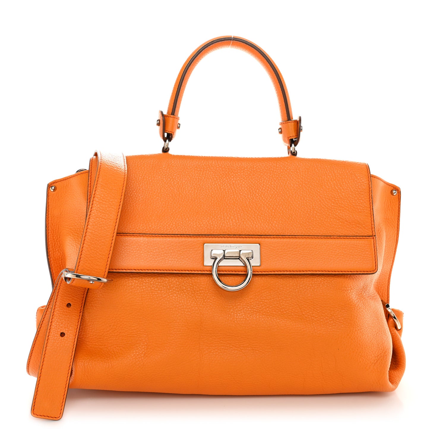 Calfskin Large Sofia Shoulder Bag Olivello