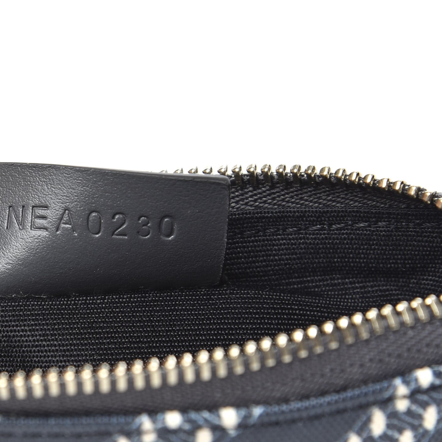 Canvas Jacquard Mini Bond Mini Zip Pouch Oil Blue