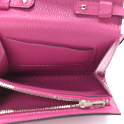 Hermes Chevre Mysore Mini Cinhetic Wallet Rose Pourpre 6 of 10