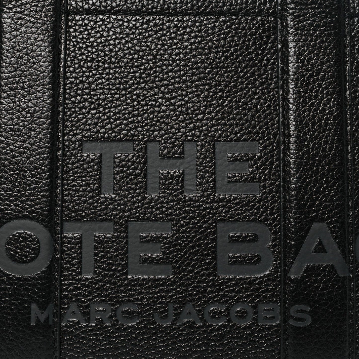 Grained Calfskin Small The Tote Bag Black