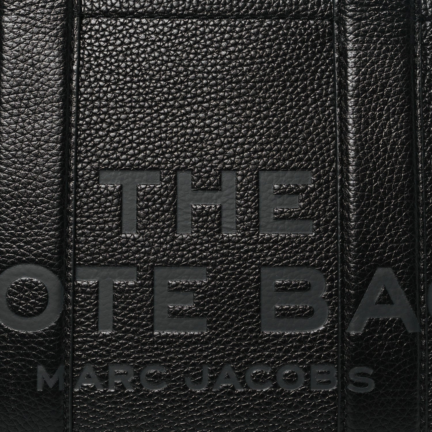 Marc Jacobs Grained Calfskin Small The Tote Bag Black 7 of 7