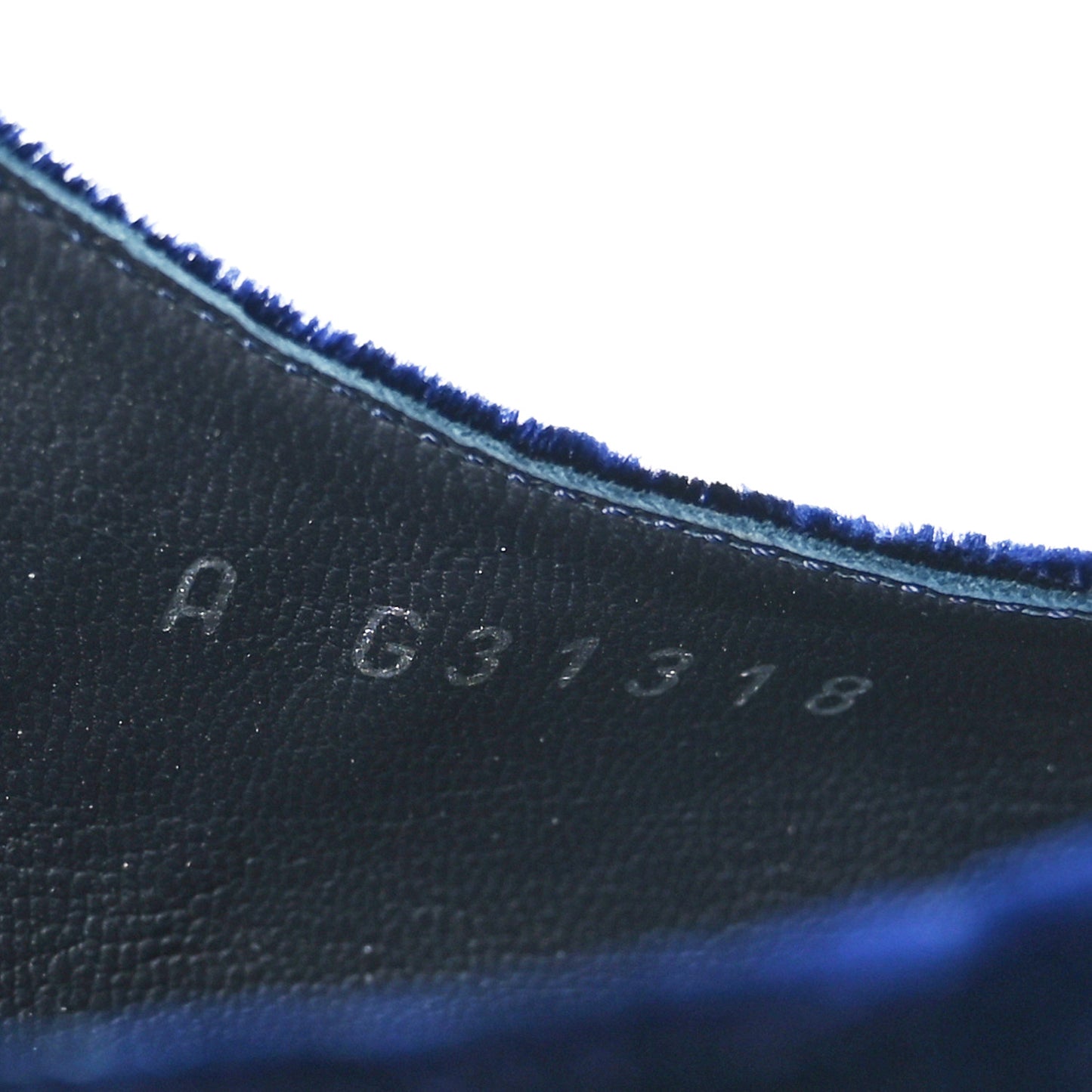 Velvet Grosgrain Cap Toe CC Slingback Pumps 40.5 Blue Black