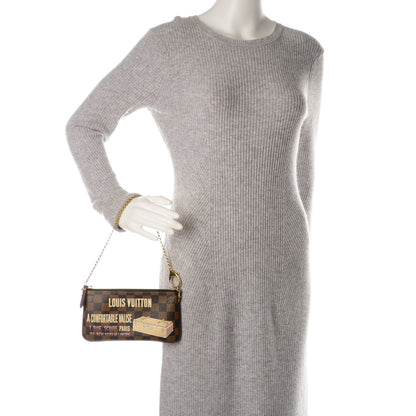 Louis Vuitton Damier Ebene Milla MM Trunk Pochette 2 of 6