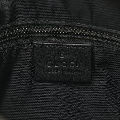 Gucci GG Supreme Monogram Flat Messenger Bag Black Grey 6 of 10