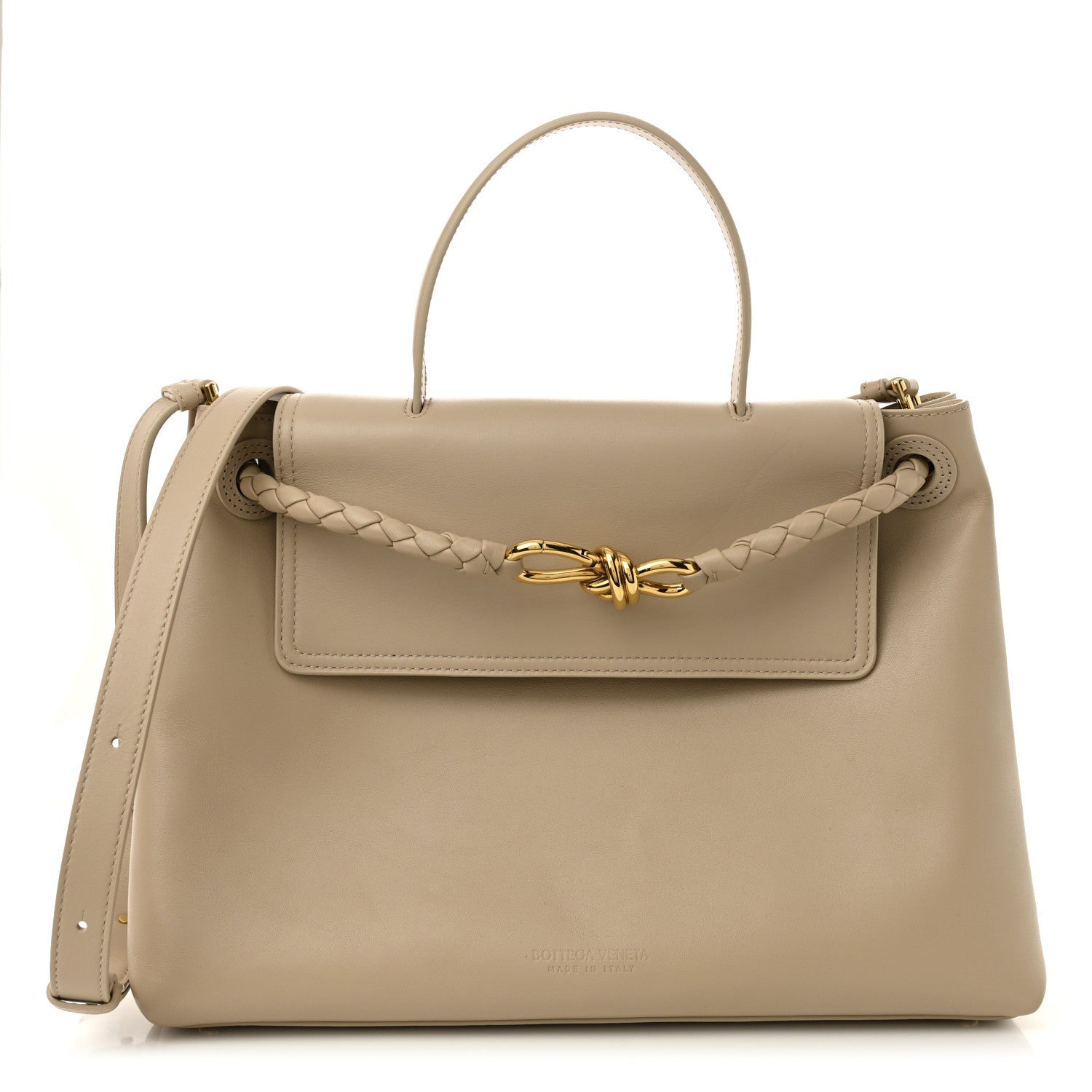 Bottega Veneta Silky Calfskin Medium Ciao Ciao Ecru 1 of 7