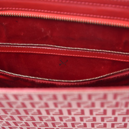 Fendi Zucchino Briefcase Tote Red 9 of 22