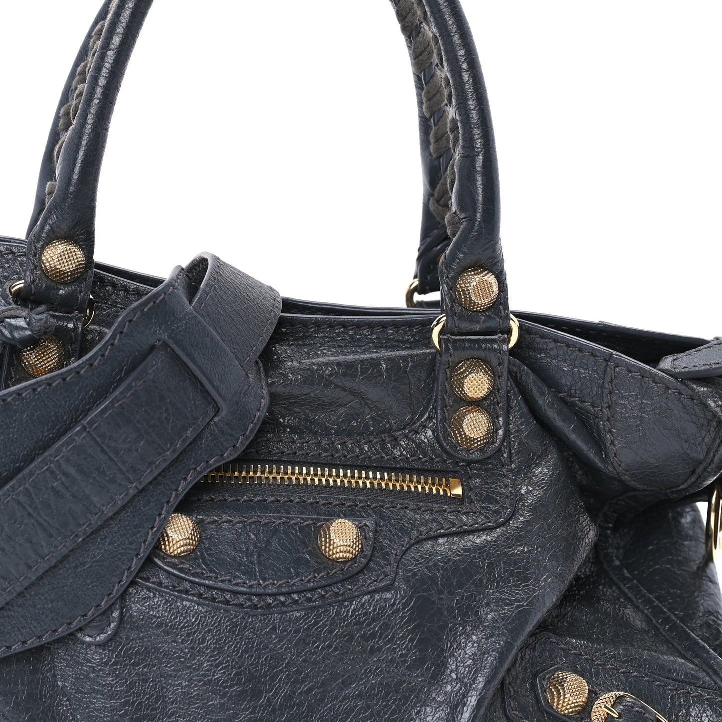 Agneau Giant 12 Gold Hardware S City  Gris Fossile