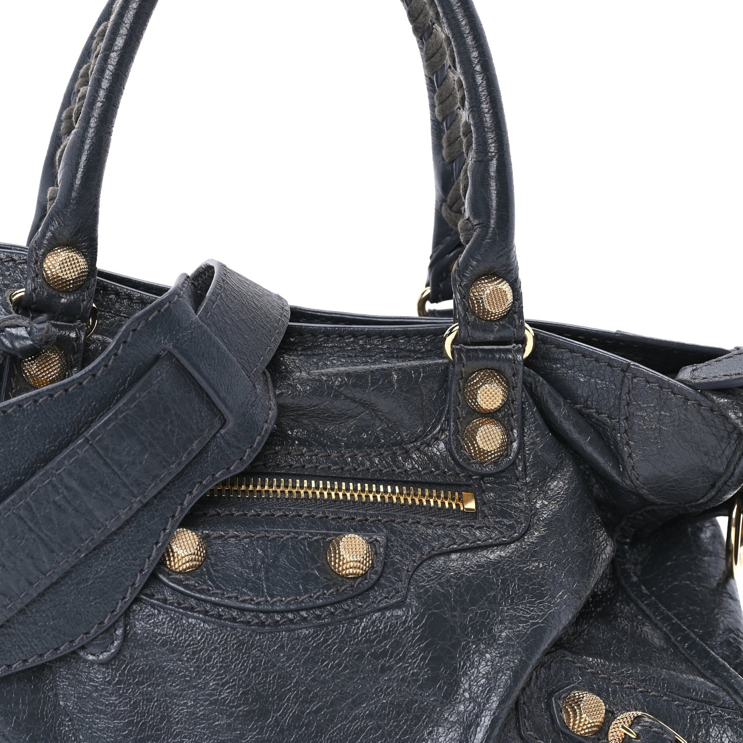Balenciaga Agneau Giant 12 Gold Hardware S City  Gris Fossile 6 of 7