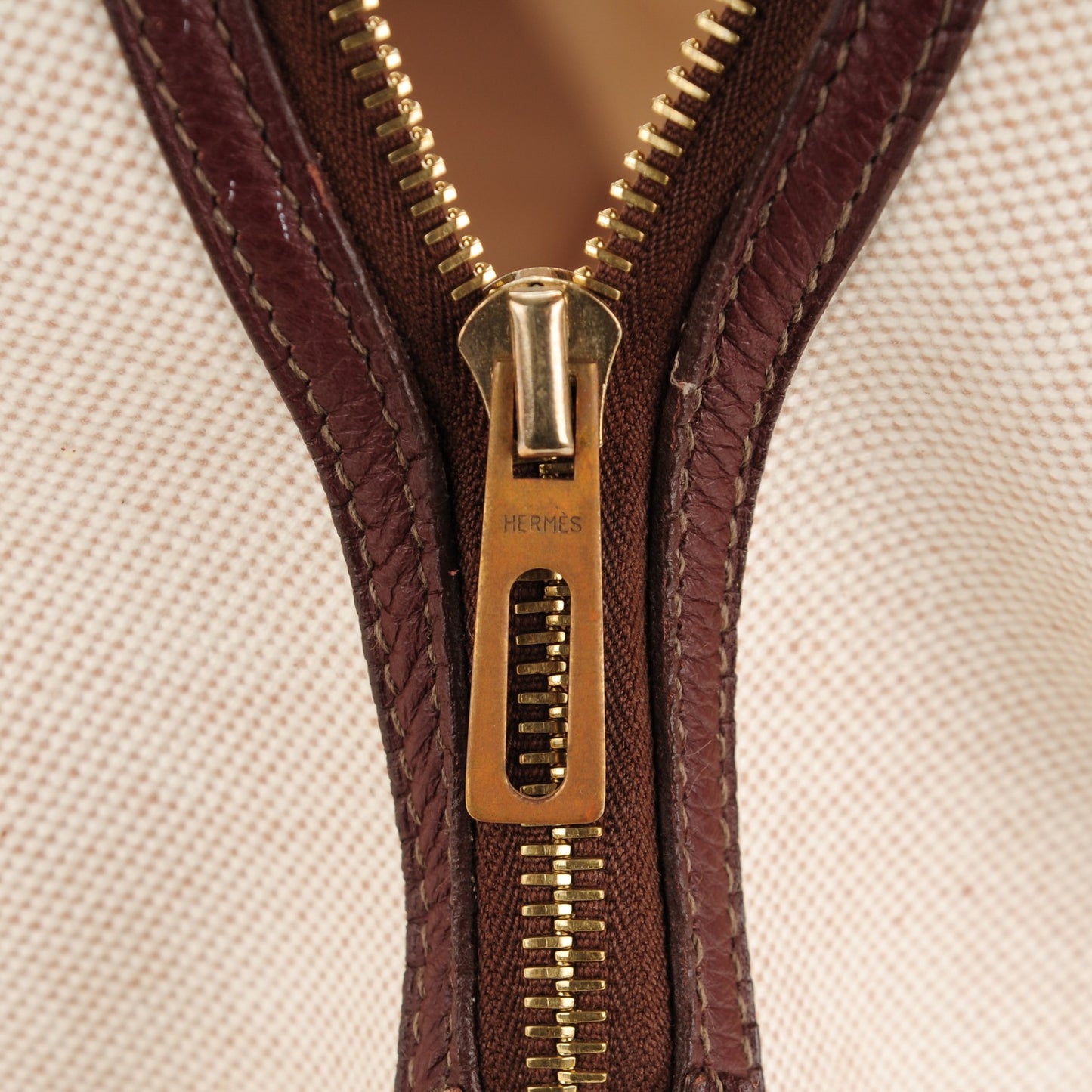 Taurillon Clemence Toile Victoria 50 Ecru Havane