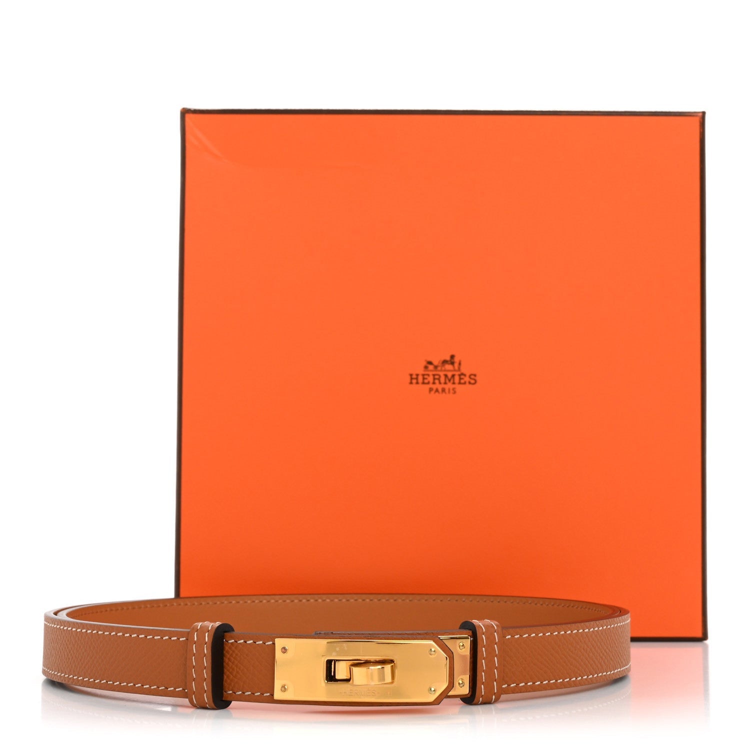 Hermes Epsom Kelly Belt Gold 4 of 4