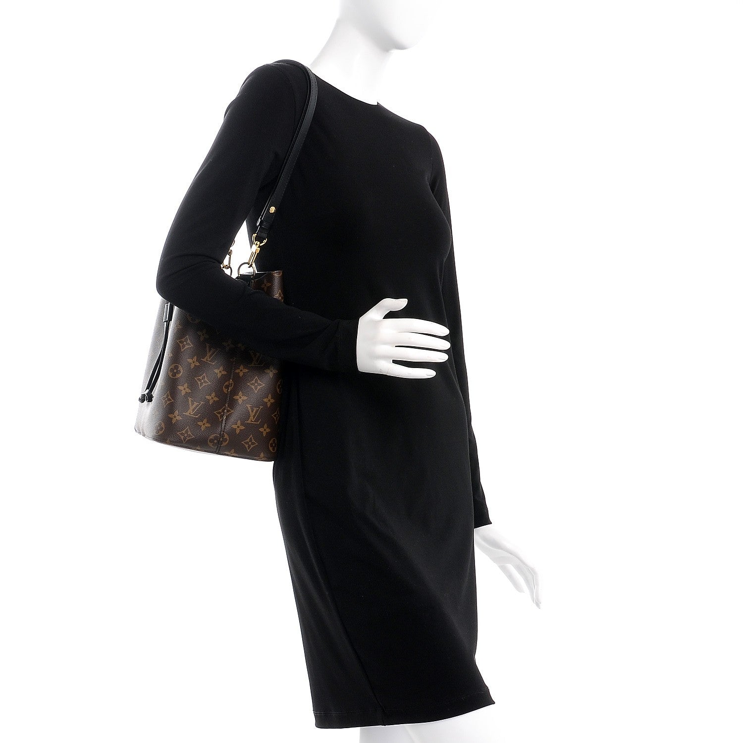 Louis Vuitton Monogram Neonoe MM Black 2 of 8