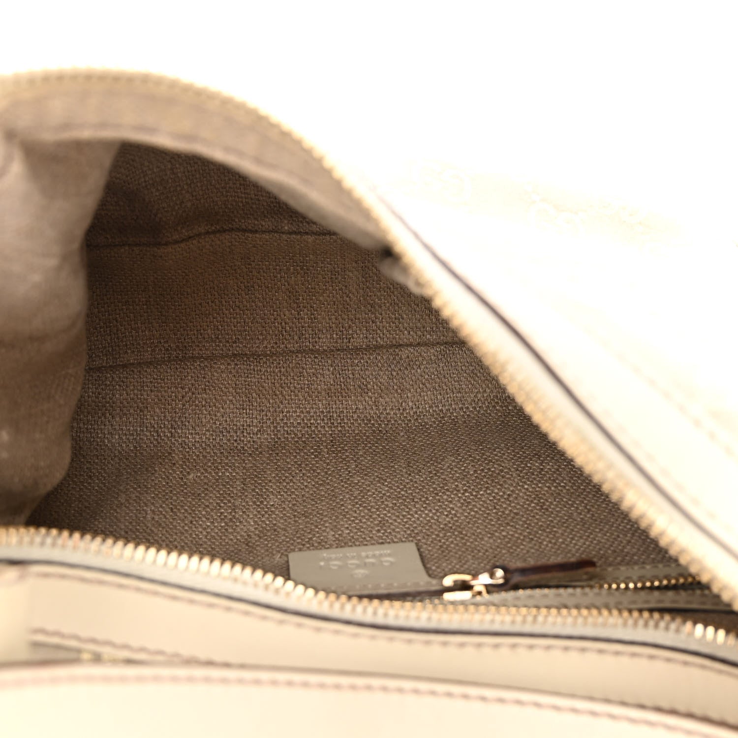 Gucci Suede GG Monogram Small Charmy Hobo Off White Gold 5 of 12